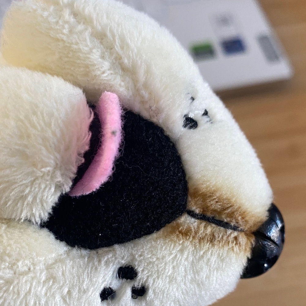 YALE Bulldog Plush Dog Toy - Brown and White - Picture 6 of 8